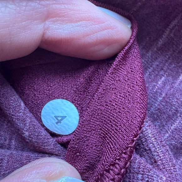 Lululemon maroon hoodie button closure size 4 - Picture 12 of 16
